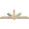 Ekena Millwork Kennewick Rough Sawn Timber Gable Bracket, Douglas Fir, 60"W x 25"H x 4"D x 4"F, 10/12 Pitch GBW060X25X0404KEN00RDF - alternate 4
